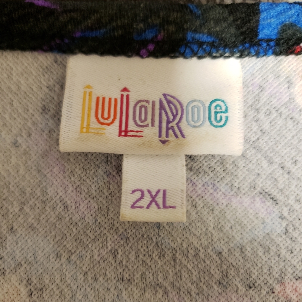 Lularoe A Line Crew Neck Dress sz 2XL - Picture 6 of 8